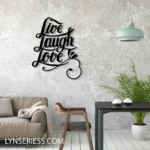 Family Love Metal Sign Live Laugh Love 1