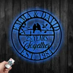 Family Love Metal Sign Personalized 25th Anniversary 1