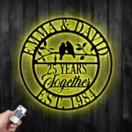 Family Love Metal Sign Personalized 25th Anniversary 1