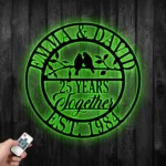 Family Love Metal Sign Personalized 25th Anniversary 1