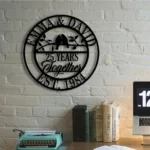 Family Love Metal Sign Personalized 25th Anniversary 1