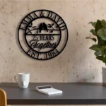 Family Love Metal Sign Personalized 25th Anniversary 1