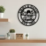 Family Love Metal Sign Personalized 25th Anniversary 1
