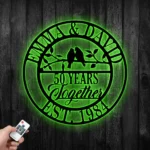 Family Love Metal Sign Personalized 50th Anniversary Lover Name 1