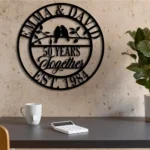 Family Love Metal Sign Personalized 50th Anniversary Lover Name 1