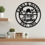 Family Love Metal Sign Personalized 50th Anniversary Lover Name 1