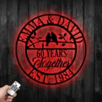 Family Love Metal Sign Personalized 60th Anniversary Lover Name 1