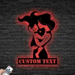 Family Love Metal Sign Personalized Baby With Mom Silhouette 1