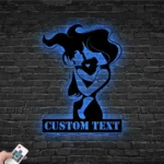 Family Love Metal Sign Personalized Baby With Mom Silhouette 1