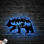 Family Love Metal Sign Personalized Bear 1