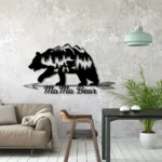 Family Love Metal Sign Personalized Bear 1