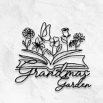 Family Love Metal Sign Personalized Book Butterfly Flower 1
