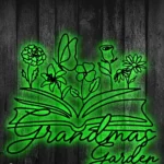 Family Love Metal Sign Personalized Book Butterfly Flower 1