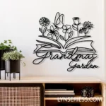 Family Love Metal Sign Personalized Book Butterfly Flower 1
