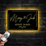 Family Love Metal Sign Personalized Couple Name 1