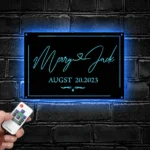 Family Love Metal Sign Personalized Couple Name 1