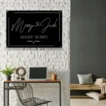 Family Love Metal Sign Personalized Couple Name 1