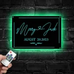 Family Love Metal Sign Personalized Couple Name 1