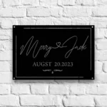 Family Love Metal Sign Personalized Couple Name 1