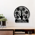 Family Love Metal Sign Personalized Family Tree 1