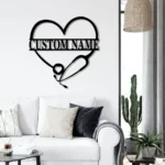 Family Love Metal Sign Personalized Heart Stethoscope Nursing 1