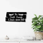 Family Love Metal Sign Personalized Lake House 1