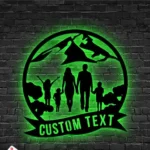 Family Love Metal Sign Personalized Parent And Child Family 1