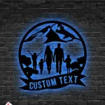 Family Love Metal Sign Personalized Parent And Child Family 1