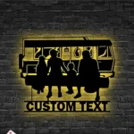 Family Love Metal Sign Personalized Travel Family 1