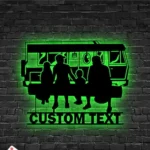 Family Love Metal Sign Personalized Travel Family 1