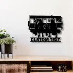 Family Love Metal Sign Personalized Travel Family 1