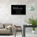 Family Love Metal Sign Personalized Wedding Room Name 1