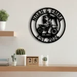 Family Love Metal Sign Rider Couple 1