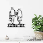 Family Love Metal Sign Stylish Grandparents 1