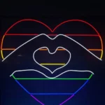 Family Love Neon Sign Lgbt Heart Hand 1
