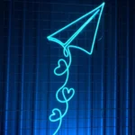 Family Love Neon Sign Paper Plane Led 1