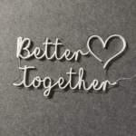 Family Love Neon Sign Personalized Better Together Led 1