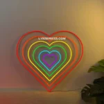 Family Love Neon Sign Rainbow Heart 1