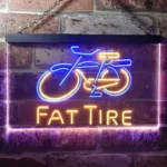 Fat Tire Neon Sign Pub Club Man Keller 1