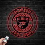 Fc Dallas Metal Sign Custom Mls 1