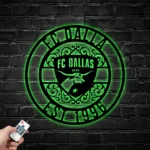 Fc Dallas Metal Sign Custom Mls 1