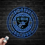 Fc Dallas Metal Sign Custom Mls 1