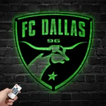 Fc Dallas Metal Sign Logo 1