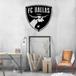 Fc Dallas Metal Sign Logo 1
