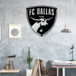 Fc Dallas Metal Sign Logo 1