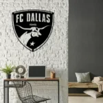 Fc Dallas Metal Sign Logo 1