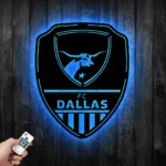 Fc Dallas Metal Sign Shield Shape 1