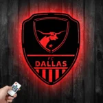 Fc Dallas Metal Sign Shield Shape 1