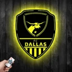 Fc Dallas Metal Sign Shield Shape 1
