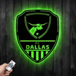Fc Dallas Metal Sign Shield Shape 1